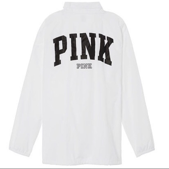 NWT Victoria’s Secret PINK Coaches Windbreaker Jacket - Picture 2 of 4